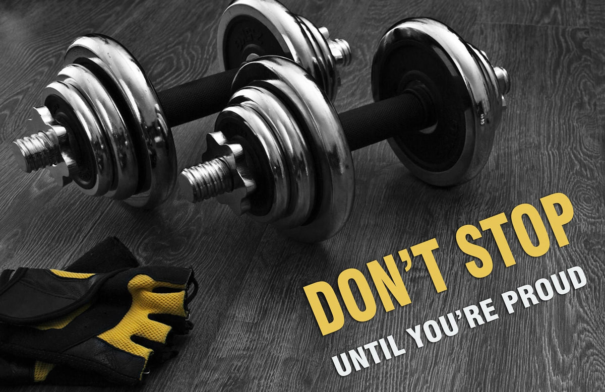 Gym Dumbbells Barbell Canvas Painting Print Fitness Studio Poster Motivational Wall Art Picture for Living Room Home Decor