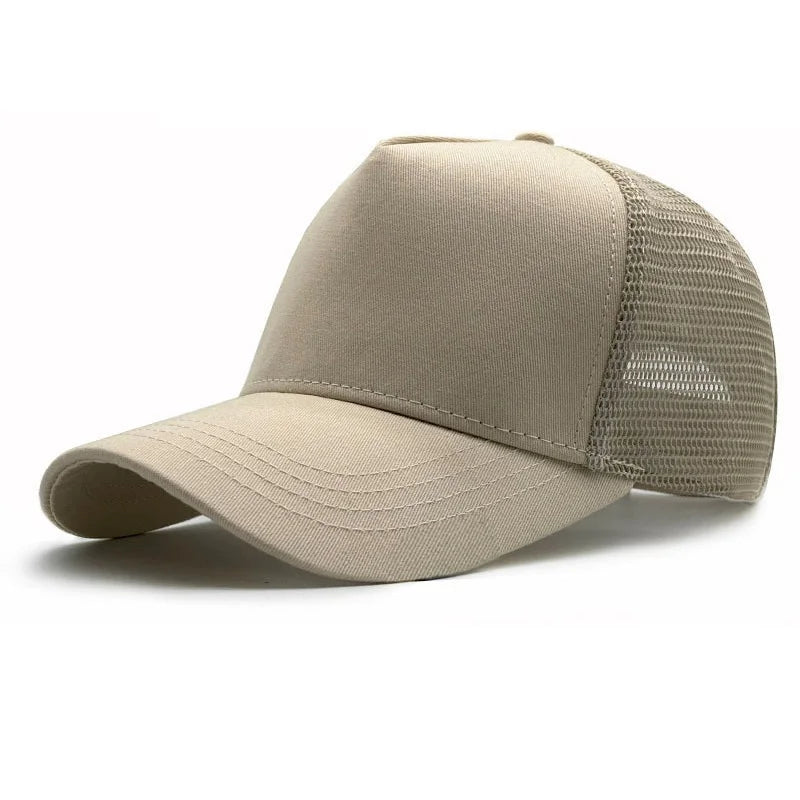 Summer Big/Small Head Mesh Baseball Cap Outdoors Large Sun Caps Oversize Plus Size Trucker Hat 55-60cm 60-65cm