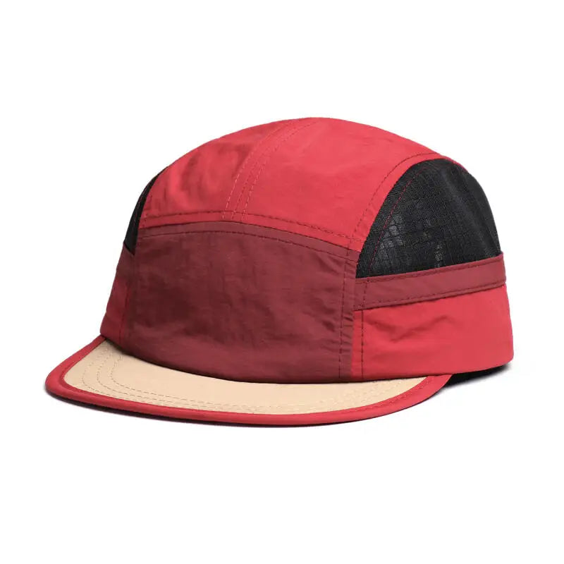 5 Panel Cap for Men Women, Quick Dry Nylon Mesh Material, Perfect for Running, Camping, Outdoor Sports,Daily Casual Fashion Wear