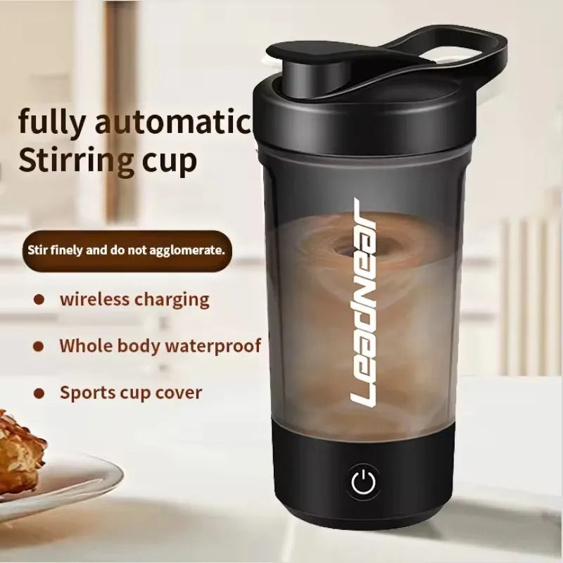 450-700ml Electric Automatic Mixing Cup Portable Whey Protein Shaker Bottle Battery Powered Fully Automatic Stirring Cup Home