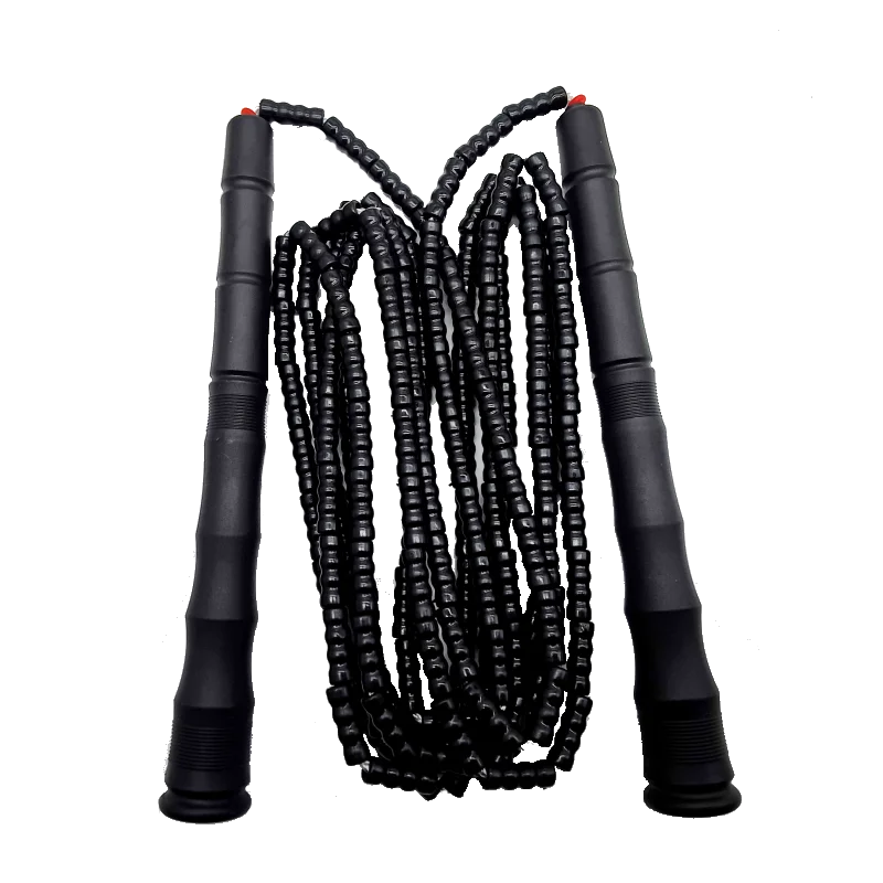 NEVERTOOLATE 20CM LONG HANDLE 3 meter length between handles beaded skipping rope soft PVC beads adult skill tricks tall people