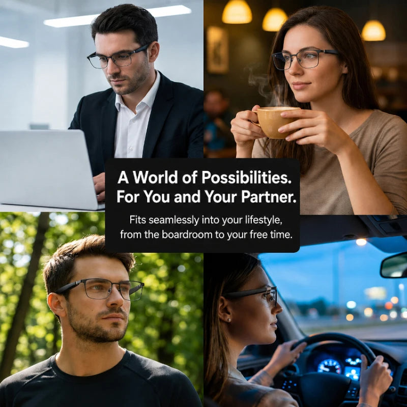 Smart Color Changing Touch and Voice Control AI Glasses