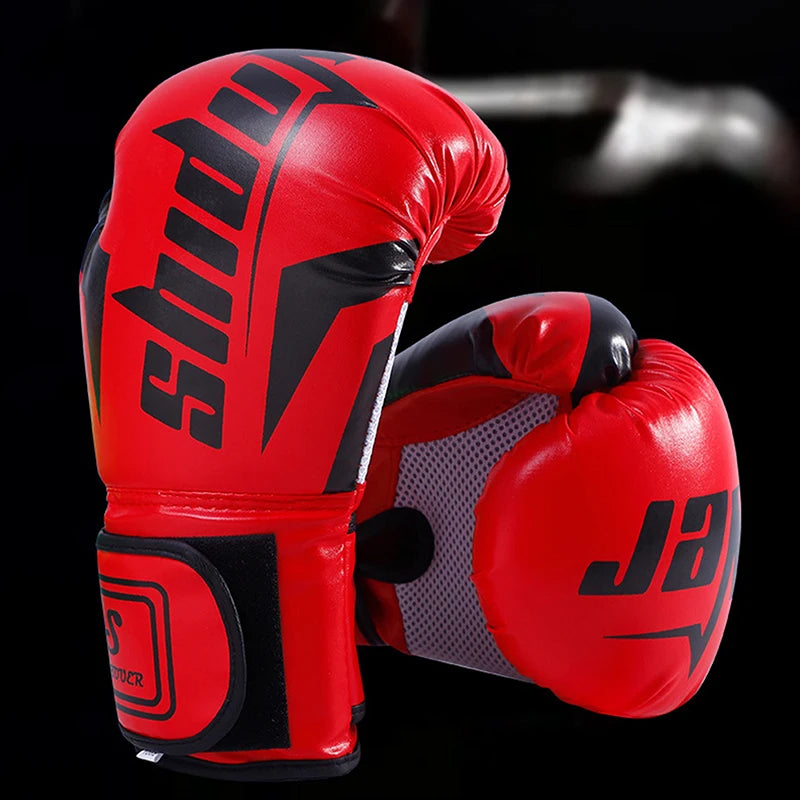 6/10 Oz PU Breathable Children's Adult Professional Sanda, Muay Thai, Taekwondo Neutral Breathable Boxing Gloves