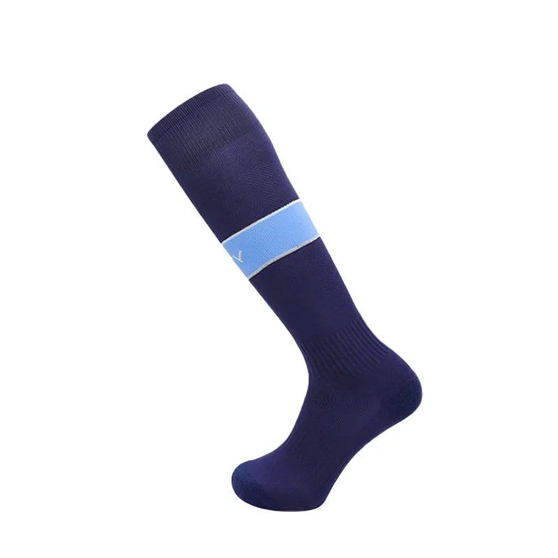 24-25 Season European Football Club Styles Children Adults Soccer Socks Boys Kid's Long Knee High Towel Bottom Sports Sock