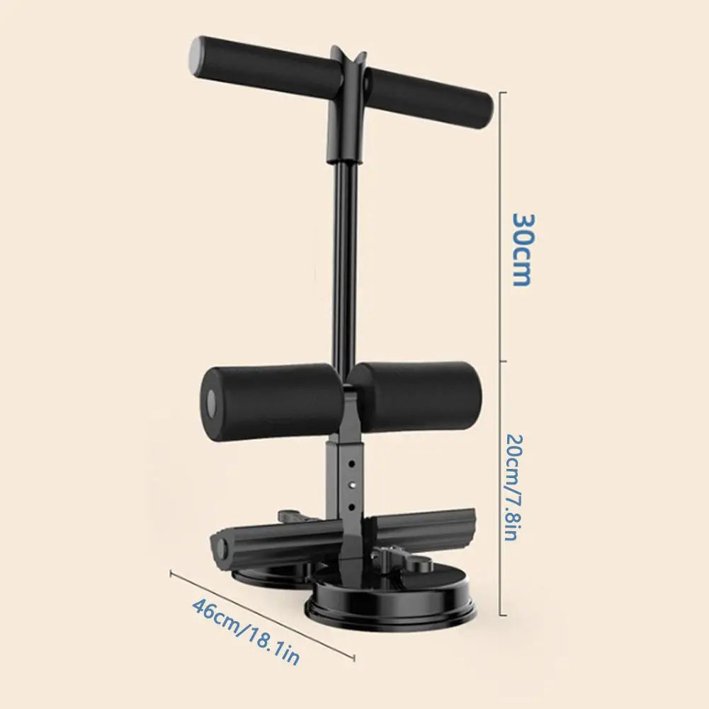 Sit Up Bar Foot Holder with 3 Suction Cup Sit Up Floor Holder Adjustable Height Situp Bar Assistance Device for Abs Workout Aids