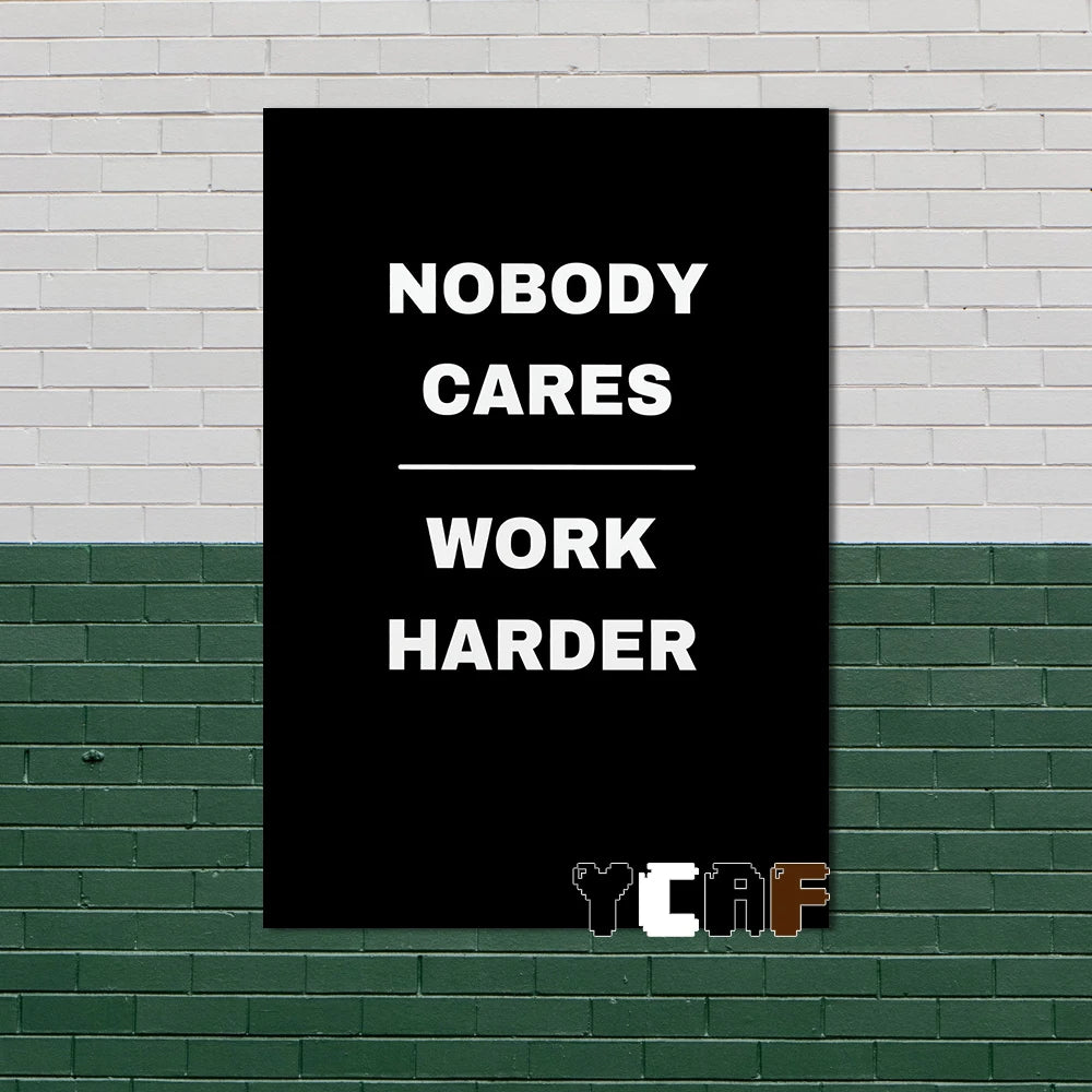 Motivational Quotes Black Minimalist Poster Canvas Aesthetic Decor for Office Quote Wall Art Decoration Gym Inspirational Poster