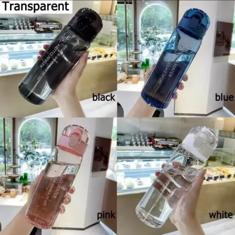 Sports Transparent Water Bottle Portable Gym Travel Clear Leakproof Drinking Bottle Frosted Bottle 780ml