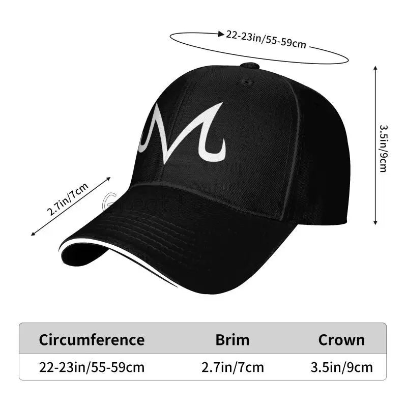 High Quality Brand Majin Buu Anime Baseball Cap Unisex Summer Casual Adjustable Snapback Cap Golf Caps Sun Hat