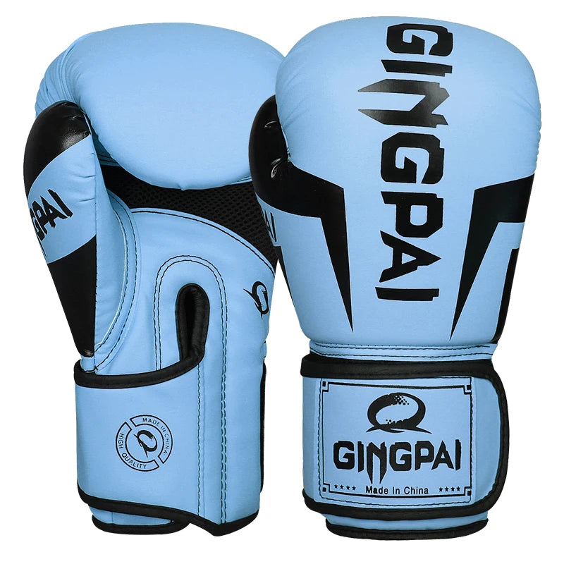 6/8/10/12/14Oz Kids Adult Boxing Gloves Breathable Professional Sanda Muay Thai Fighting Gloves PU Workout Gloves