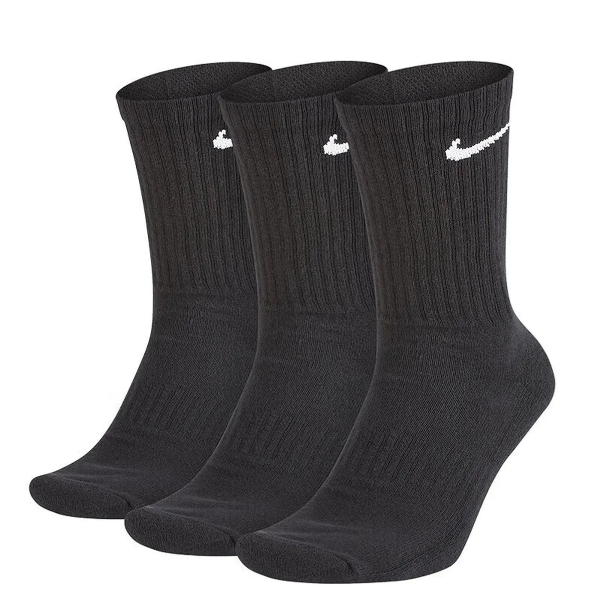 Nike Socks 2025 Fall/Winter New Arrival Breathable Moisture-Wicking 3-Pair Pack Sports Socks for Men and Women SX7677-100