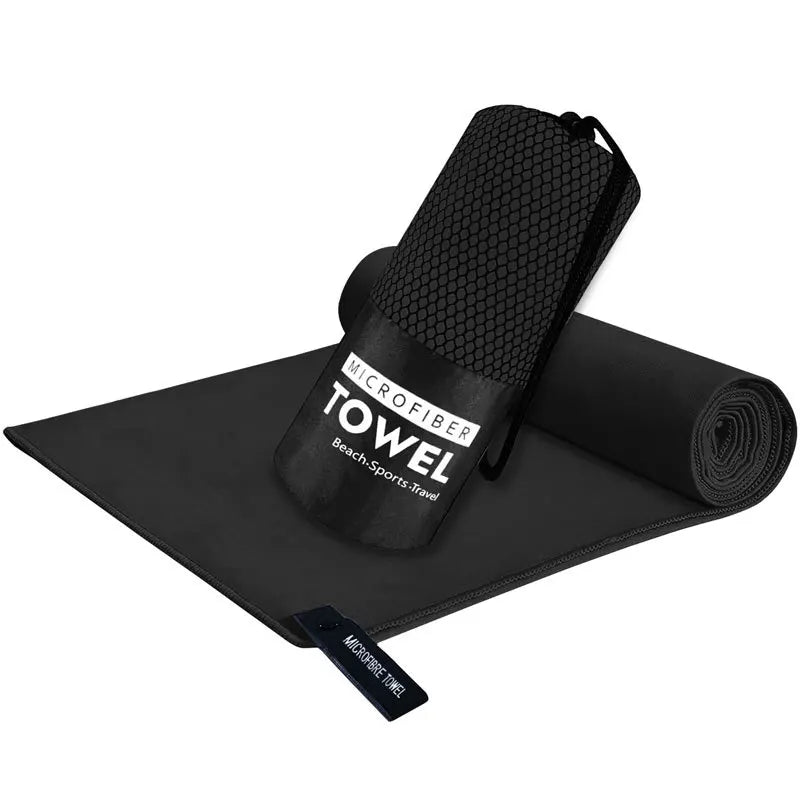 Sandproof Microfiber Fast-Drying Towel Lightweight Portable Swim Yoga Gym Beach Travel Sports Essentials