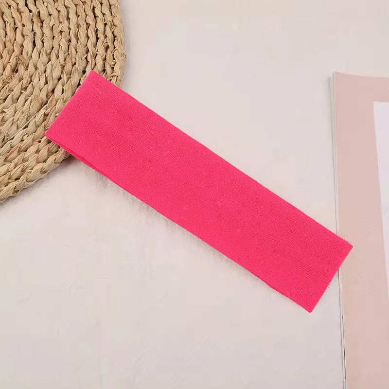 Four Seasons Solid Sports Headbands For Women Fitness Running Yoga Solid Color Elastic Hairbands Stretch Makeup Hair Accessories