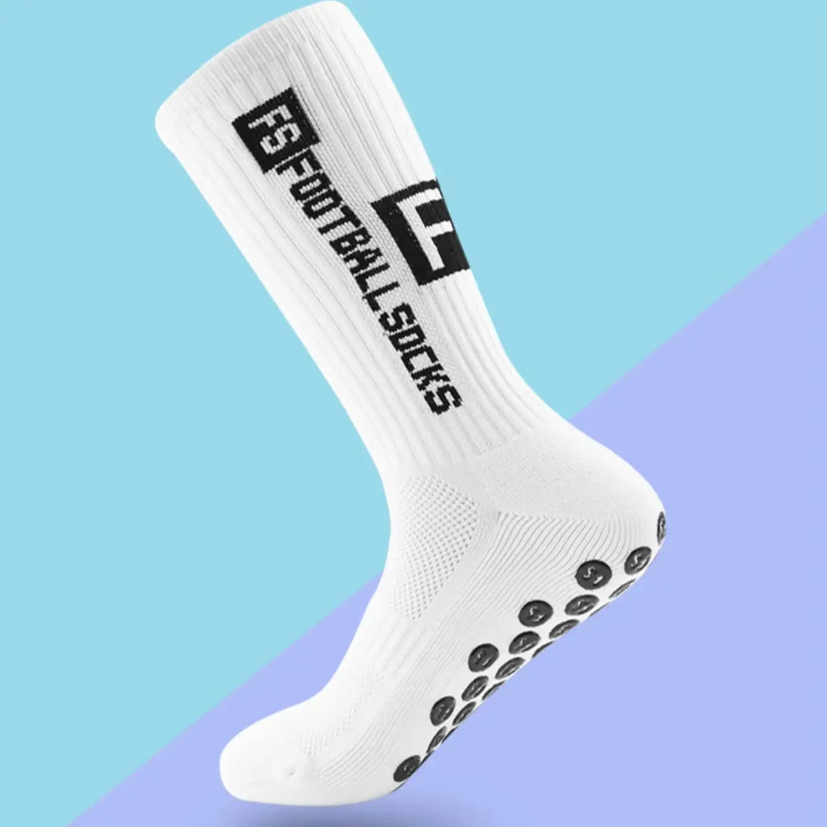 4 pairs of new FS mid tube glued football socks for sports training and competition, non slip and breathable socks