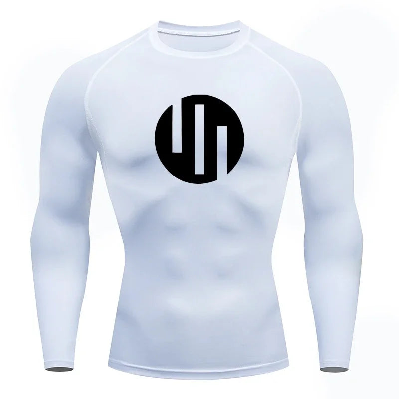 Gym Short Sleeve Running T-Shirt Men's Compression Long Sleeve Shirt Sun Protection Quick Drying Outdoor Sports Top Sportswear