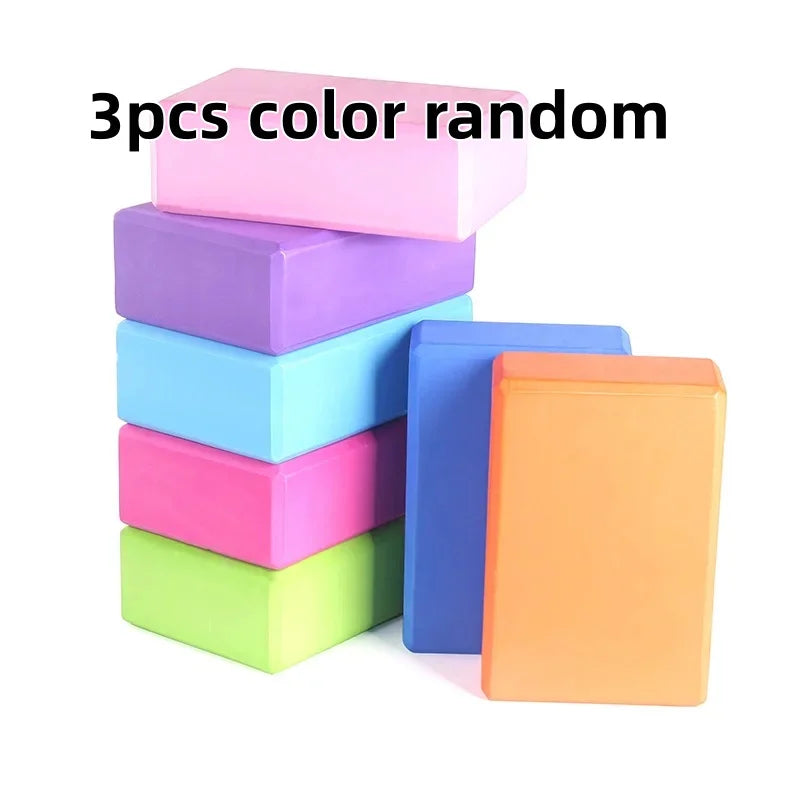 1Pcs High-Density Yoga Blocks EVA Foam Exercise Workout Fitness Bricks Pilates Stretch Handstand Non-Slip Gym Blocks Gymnastics