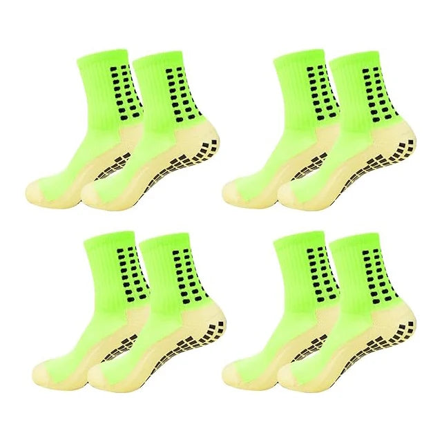 4 Pairs Anti-slip Football Socks Men Woman Non-slip Soccer Basketball Tennis Sport Socks Grip Cycling Riding Yoga Socks