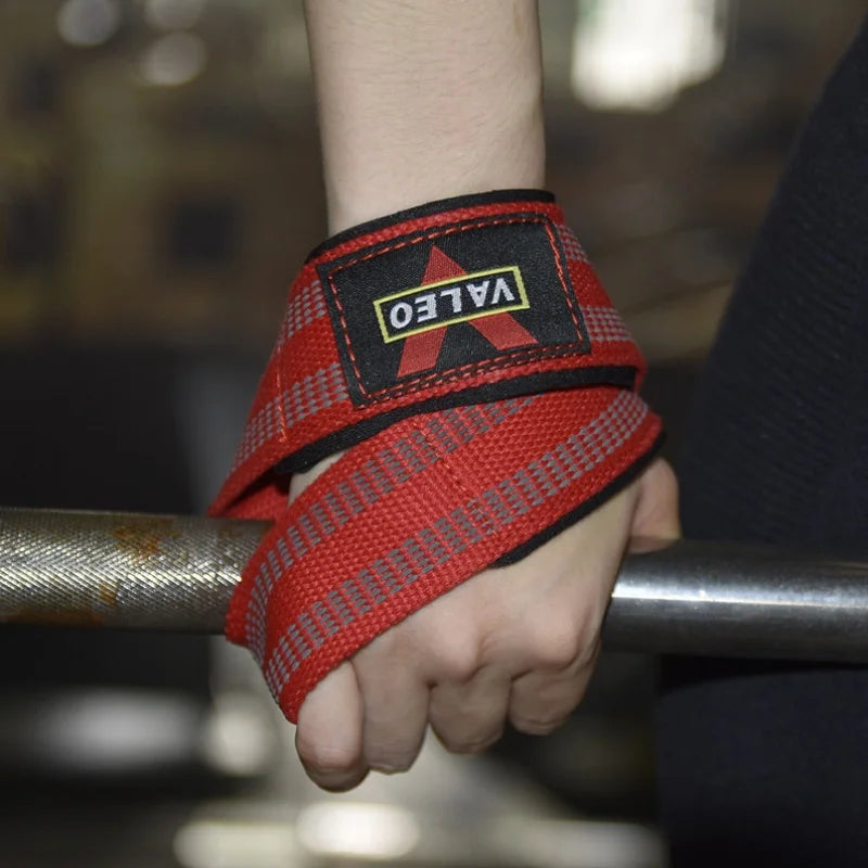 1 Pair Figure 8 Lifting Straps for Deadlift, Anti-slip Silicone Weight Lifting Straps with Wrist Pad for Powerlifting Strongman