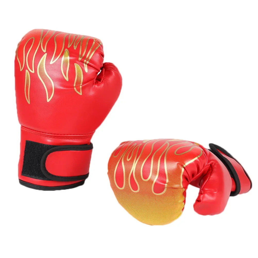 1 Pair Kids Boxing Gloves for Children Fighting Mitts Comfortable Adjustable Professional Karate Punching Boxing Training Gloves
