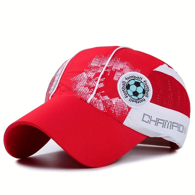 Summer Quick Dry Mesh Baseball Cap for Children Boys Girls Breathable Sport Dad Hat Snapback Comfortable Lightweight Cap