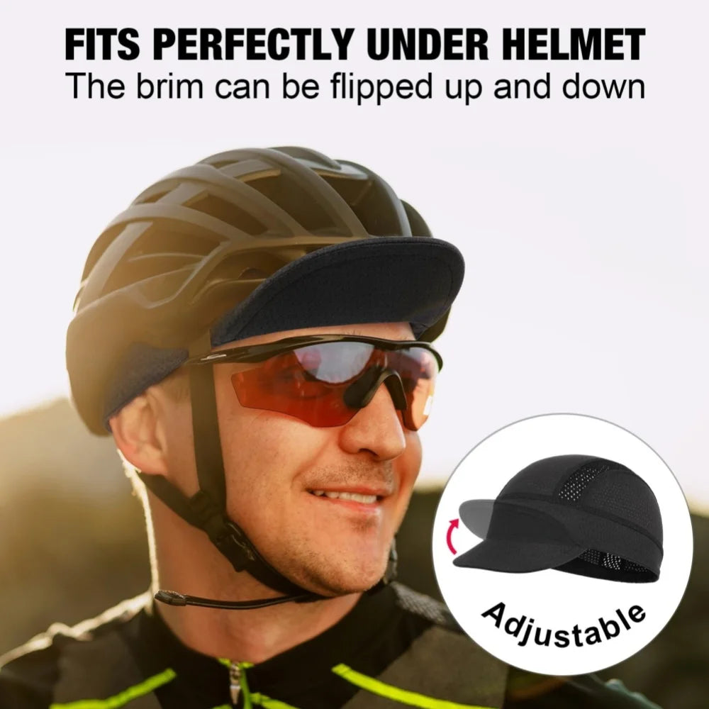Classic Polyester Cycling Caps Summer Breathable Mesh Sports Quick Dry Thin Bicycle Hat Men and Women Small Brim Baseball Cap