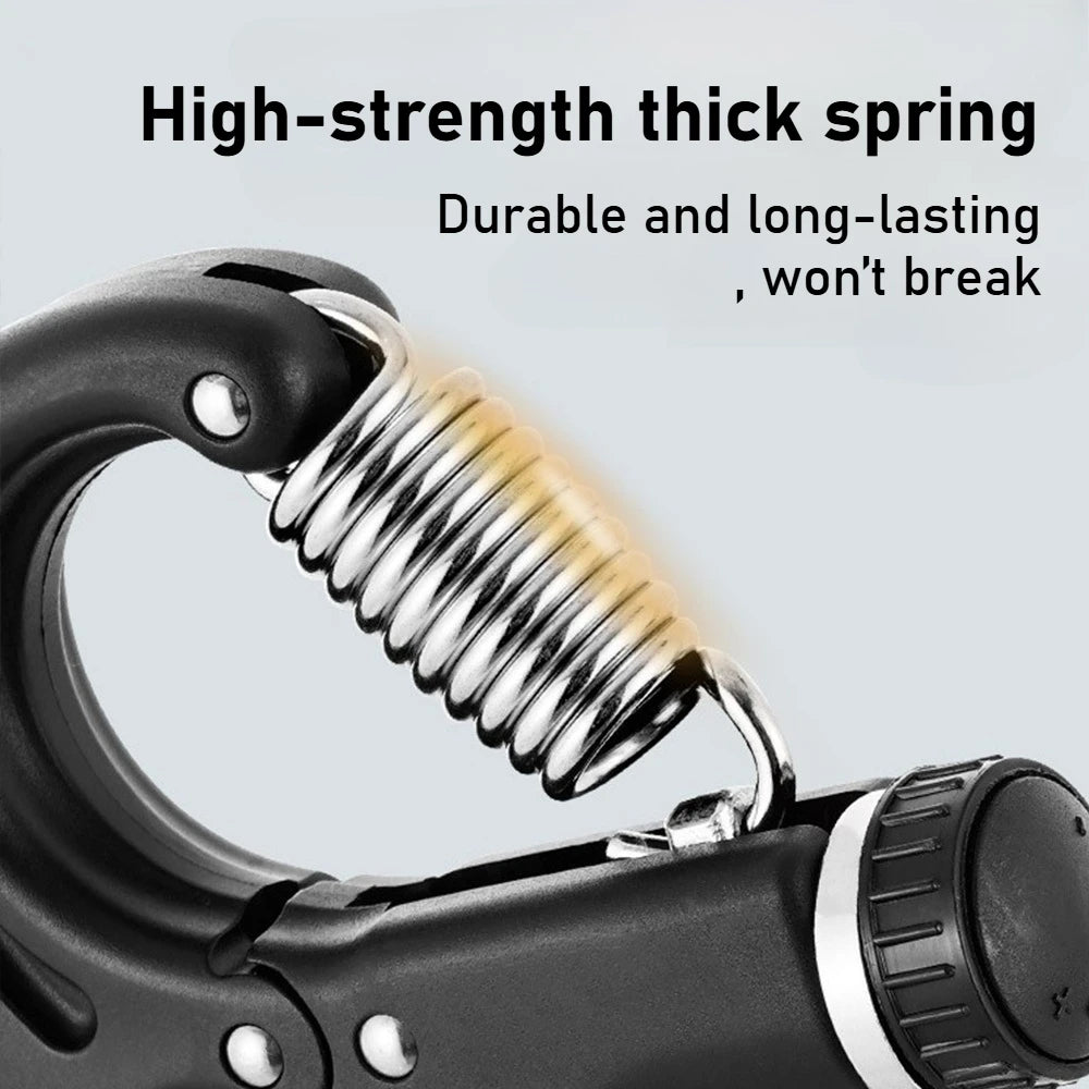 10-100Kg Adjustable Heavy Gripper Fitness Hand Exerciser Grip FatGrip Wrist Increase Strength Spring Finger Pinch Carpal Expande