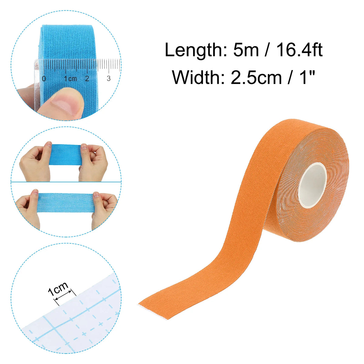 Aerial Hoop Tape Athletic Tape Adhesive Non-Slip Grip Tape Yoga Rig Sport Tape for Wrapping Exercises Gymnastics 16.4ft Colorful