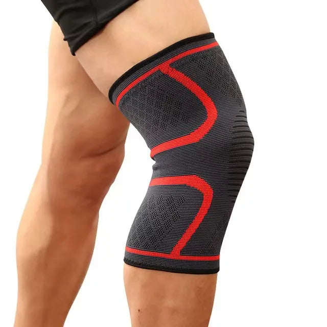 Knitted Sports Knee Pads, Running Basketball, Cycling Fitness, Anti Slip, Breathable Nylon Knee Pads for Men and Women