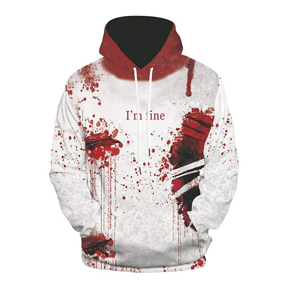 Dripping Blood Skull 3D Hoodie All Over Print Hooded Men Sweatshirt Unisex Streetwear Pullover Casual Tracksuits Style-4