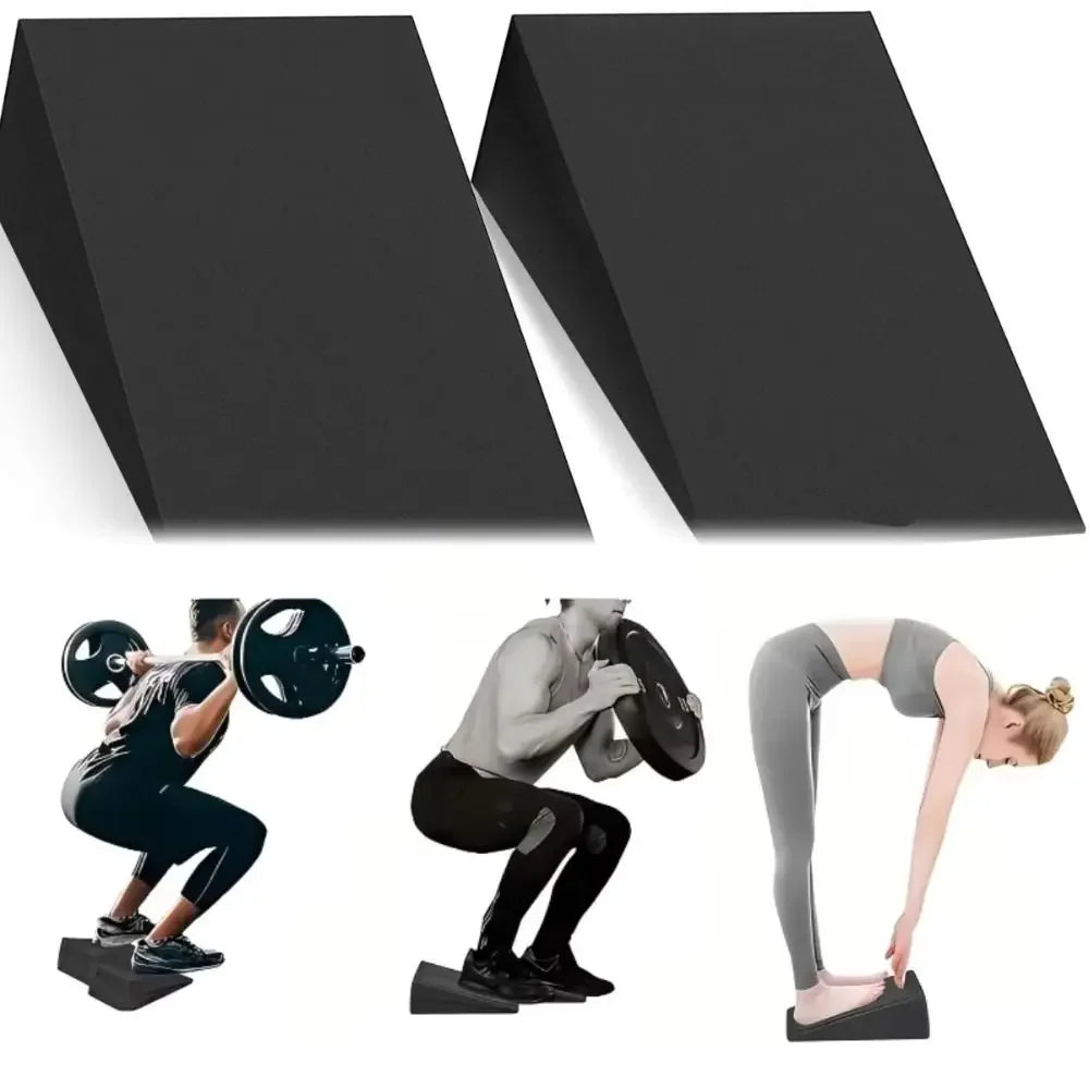 1 Pair Incline Design Yoga Squat Wedge Adjustable Leg Recovery Triangle Yoga Blocks Stability Training Calf Stretch