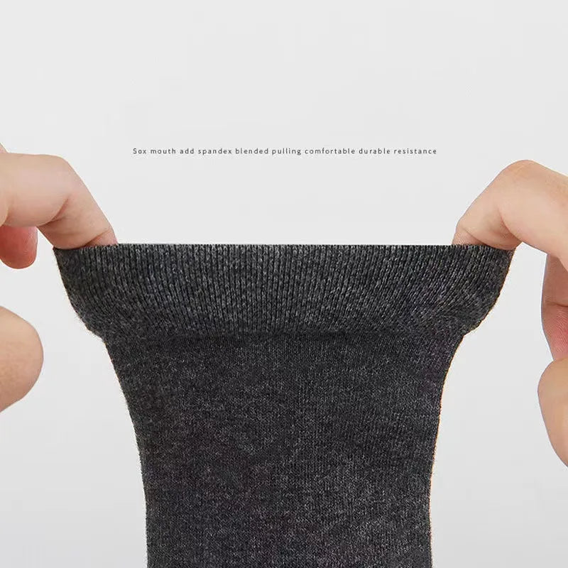 30Pairs/ Men's Socks Business Black Mid Tube Socks Soft Men's Polyester Cotton Socks Breathable Summer Autumn Gift Men's Socks