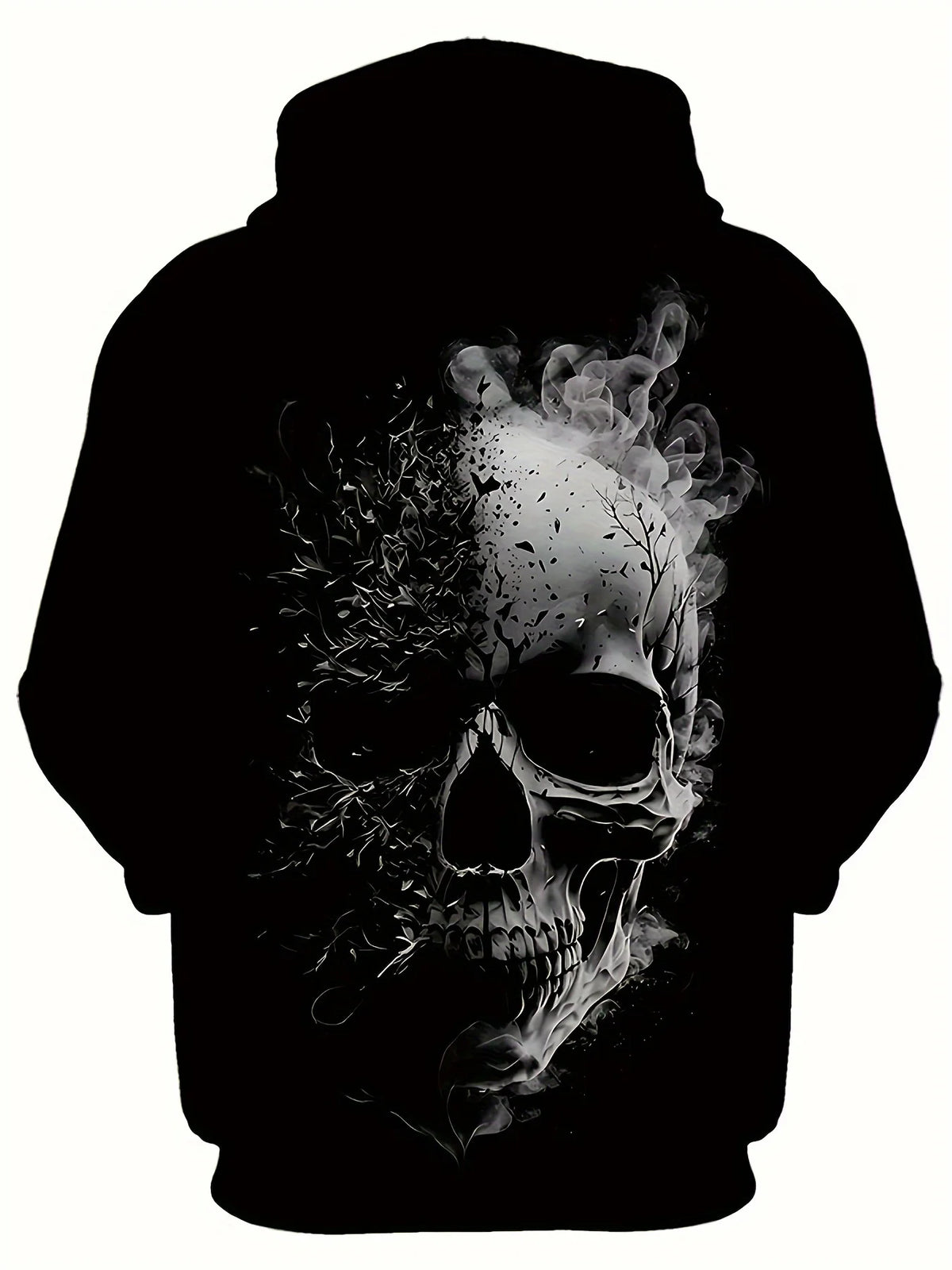 Fashionable Men's Autumn New Skull Print Comfortable Soft Hoodie Outdoor Street Party Casual Wear