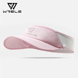 WRELS Sports Sun Visor Men Women Lightweight Packable Cooling Stretchy Visor Hat for Running Tennis Golf UV Protect Sport Hat