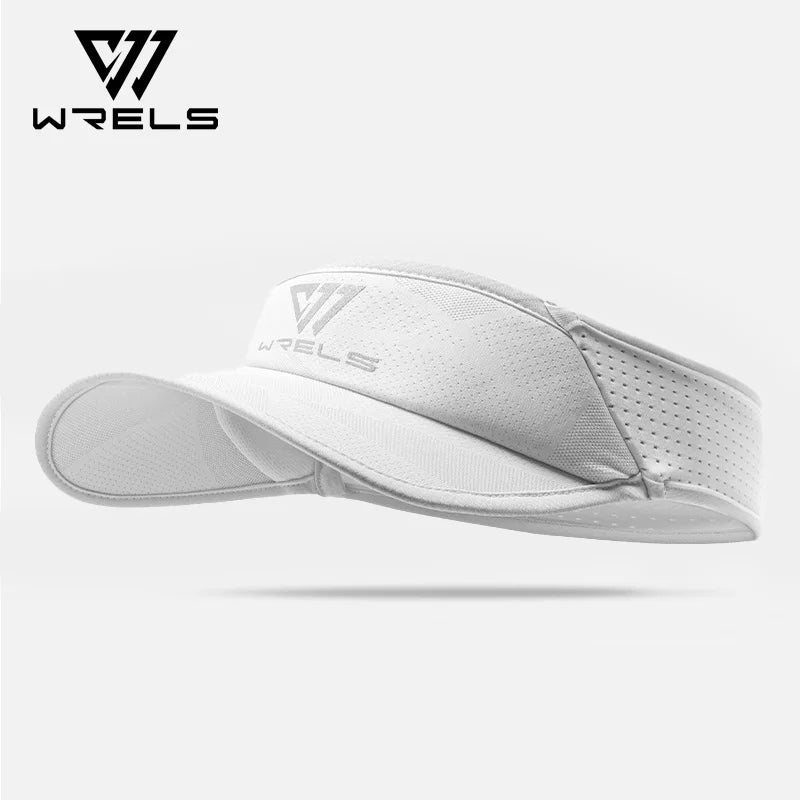 WRELS Sports Sun Visor Men Women Lightweight Packable Cooling Stretchy Visor Hat for Running Tennis Golf UV Protect Sport Hat