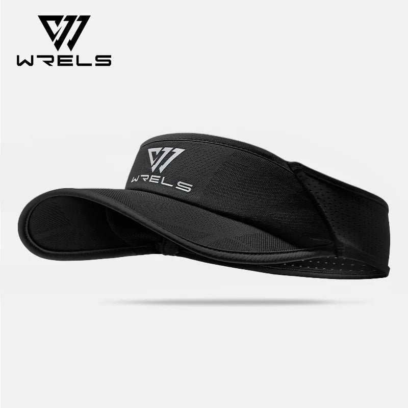 WRELS Sports Sun Visor Men Women Lightweight Packable Cooling Stretchy Visor Hat for Running Tennis Golf UV Protect Sport Hat