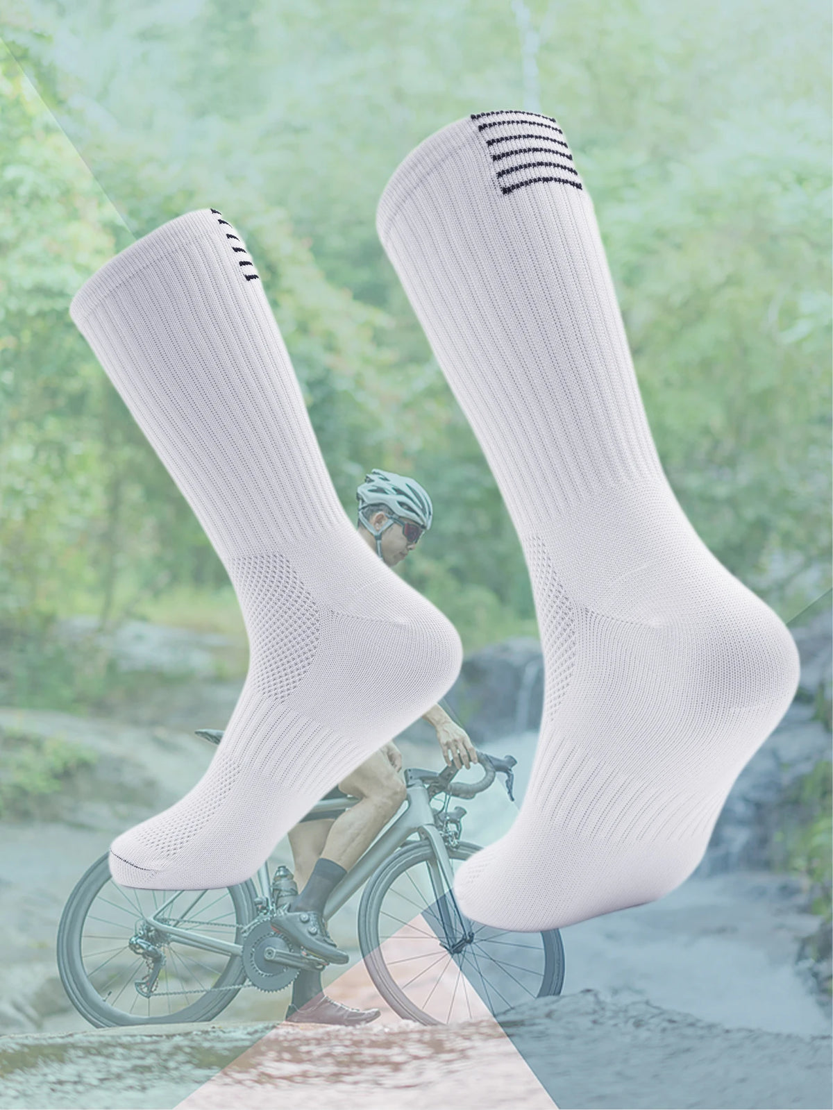 Professional Cycling Socks Long Tube Men's and Women's Outdoor Sports Quick-Drying Four Seasons Bicycle Socks Running Socks