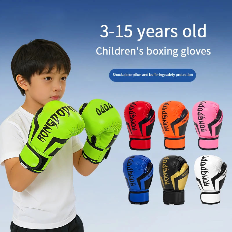4/6/8oz Kids Boxing Gloves Children PU Leather Boxing Gloves for Fitness Training Kickboxing Fighting Sports Heavy Bag Workouts