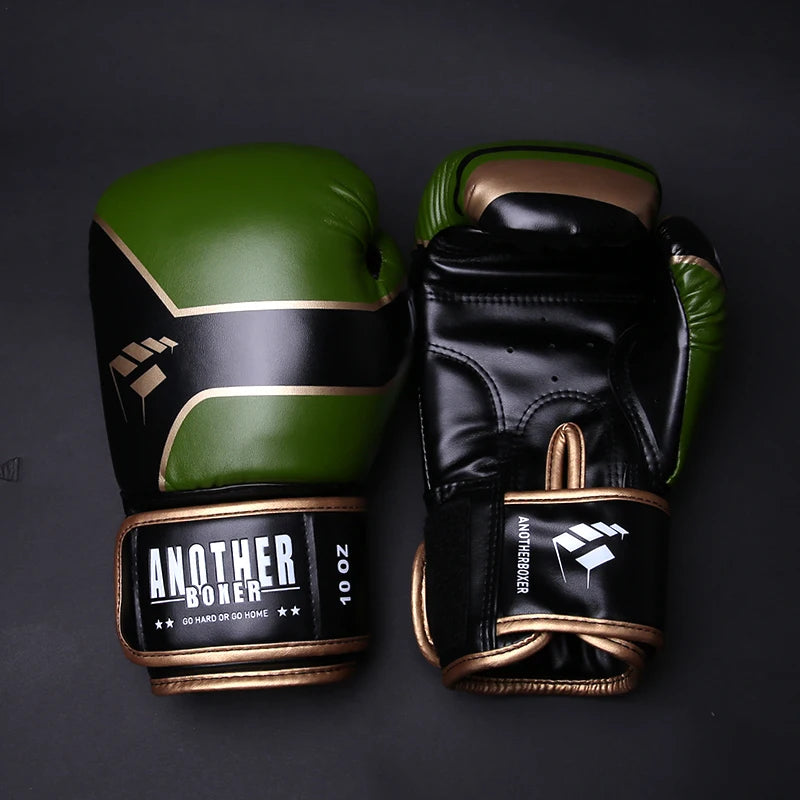 Boxing Gloves 6 12 14oz PU Leather Muay Thai Guantes De Boxeo Sanda Free Fight MMA Kick Boxing Training Glove For Men Women Kids