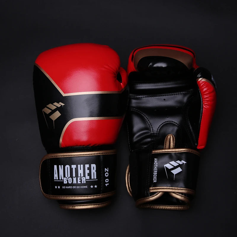 Boxing Gloves 6 12 14oz PU Leather Muay Thai Guantes De Boxeo Sanda Free Fight MMA Kick Boxing Training Glove For Men Women Kids