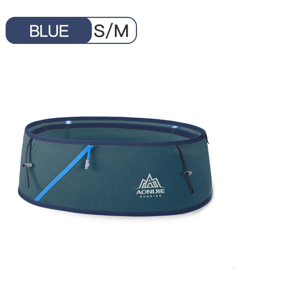 AONIJIE 4-way Stretch Hydration Running Belt Waist Pack Travel Money Bag Trail Marathon Gym Workout Fitness Mobile Phone Holder