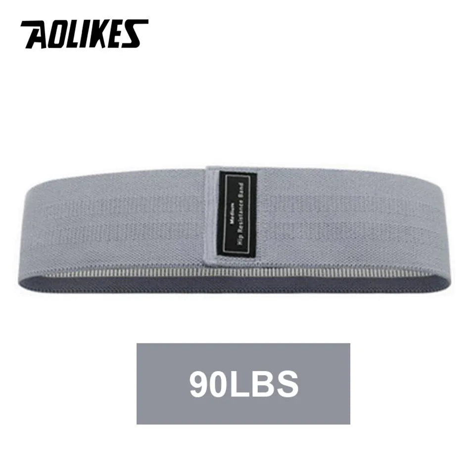 AOLIKES 1PC Hip Band Yoga Resistance Band Wide Fitness Exercise Legs Band Loop For Circle Squats Training Anti Slip Rolling