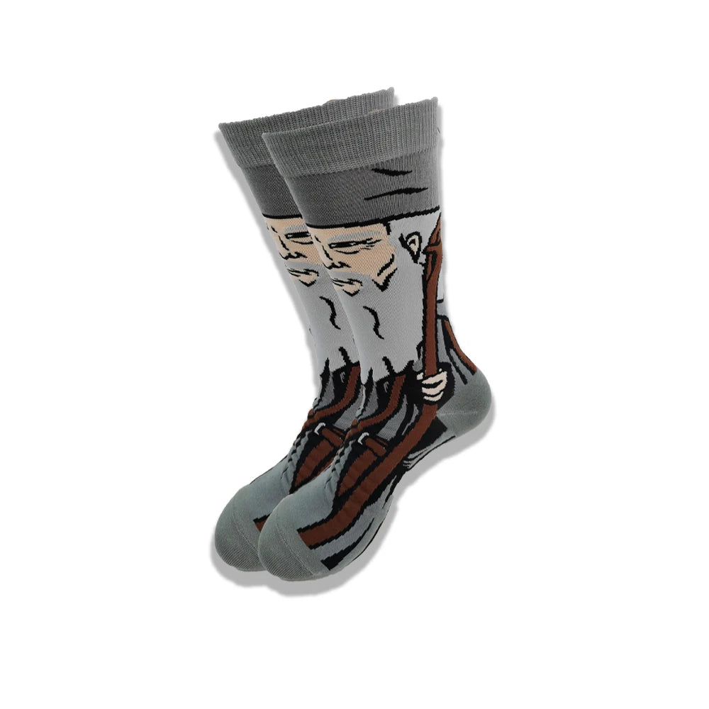 Cartoon and Animation fFashion Trend Men and Women Socks Autumn and Winter Street Style  Middle Tub