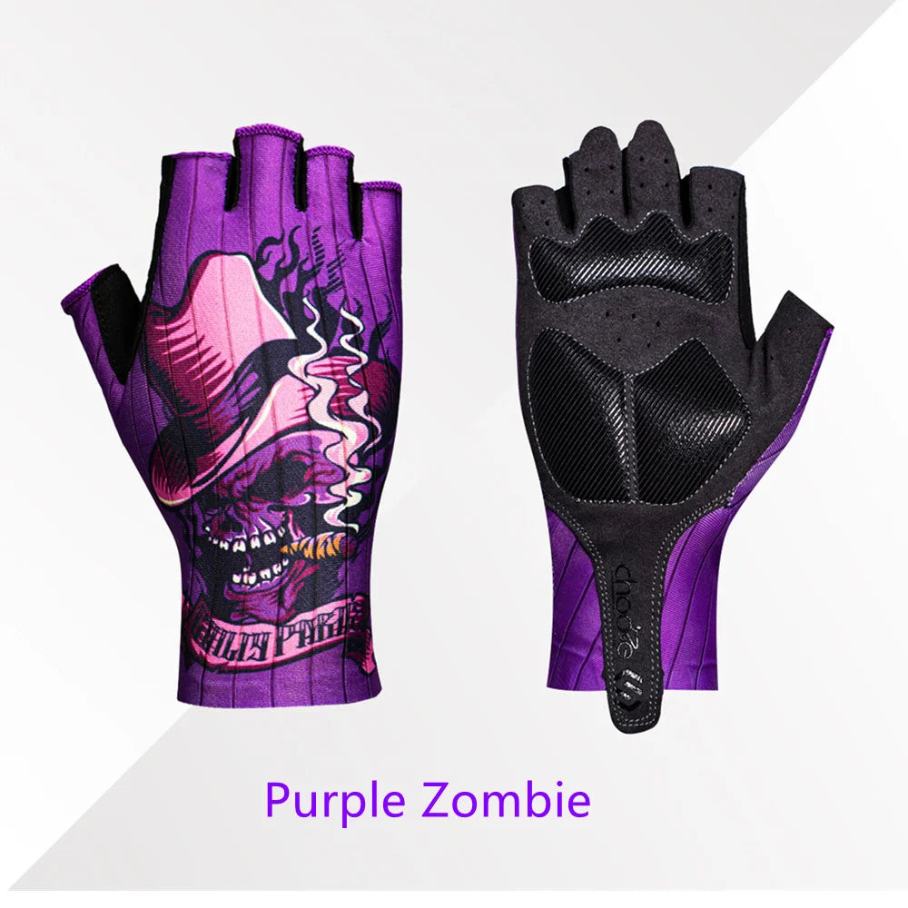 CHOOEE Fitness Anti-sweat Men Women Gloves Cycling Half Short Shockproof Gloves Bicycle Finger Anti-slip Glove Bike Sports