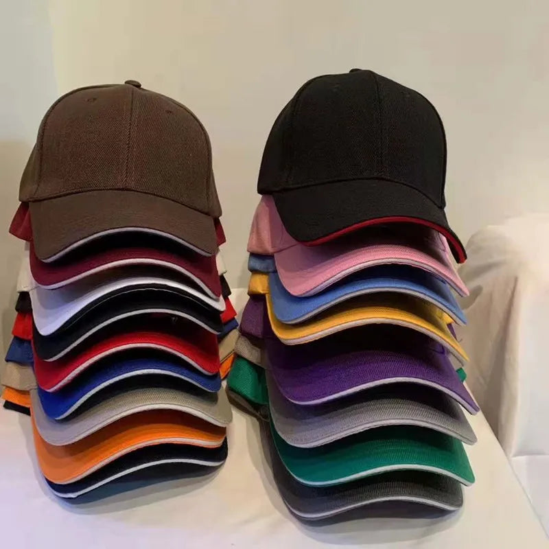 Unisex Cap Casual Acrylic Plain Baseball Cap Adjustable Hats For Women Men Hip Hop Cap Streetwear Dad Hat
