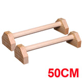 30CM/50CM Wooden Push Ups Stand Portable Home Gym Pushup Bars Fitness Equipments for Pectoral Muscle Training Handstand Exercise
