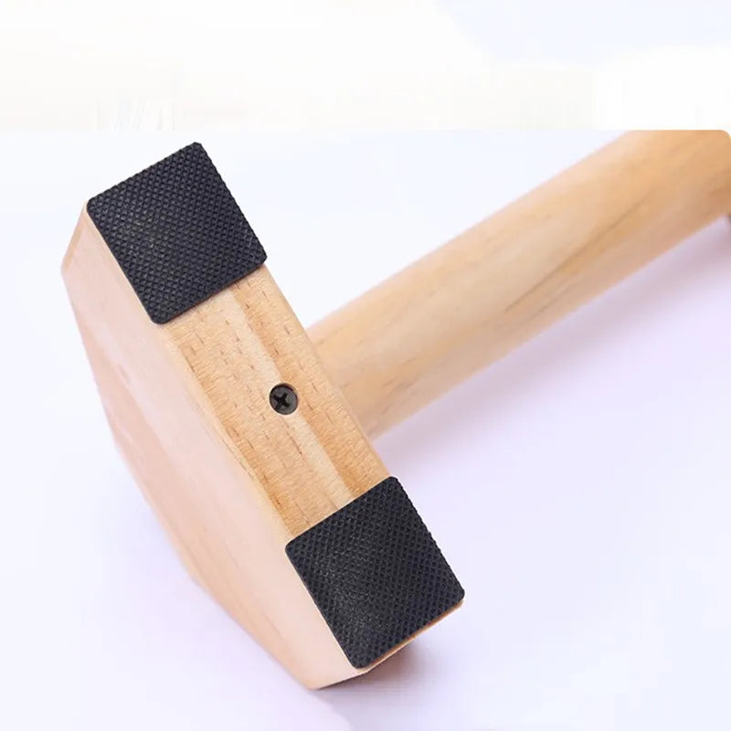 1Pair 20/30/40/50cm Gym Fitness Wooden Push-Up Stands Rack Handstand Parallel Bar Double Rod Chest Arm Muscle Training Support