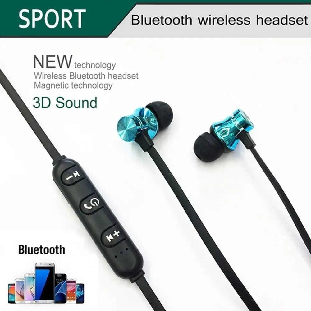 Neckband In-Ear Earphone With Mic XT11 Magnetic Adsorption Wireless Bluetooths Headset Sports Gaming Headphone Wired All Phones