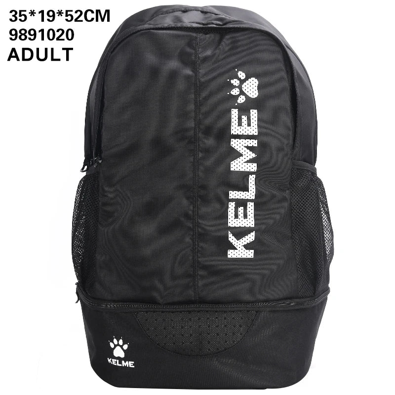 KELME Adult Sports Bag Children's Football Training Equipment Backpack Shoes Pocket Casual Backpack High Capacity 9891020