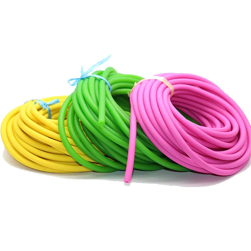 Resistance Band 10M A Piece Size 3060 3070 4070 Natural Rubber Band Latex Tube Pull Rope  Tourniquet Rope  exercise bands
