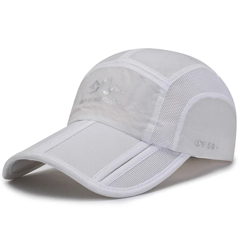 Summer Quick Drying Ultra-Thin Breathable Baseball Cap Men Women Snapback Folding Sport Outdoor Hiking Mountaineering Hat A138