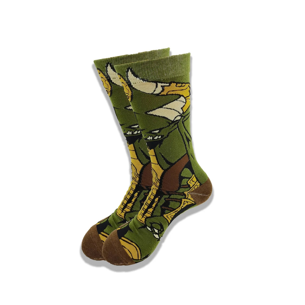 Cartoon and Animation fFashion Trend Men and Women Socks Autumn and Winter Street Style  Middle Tub